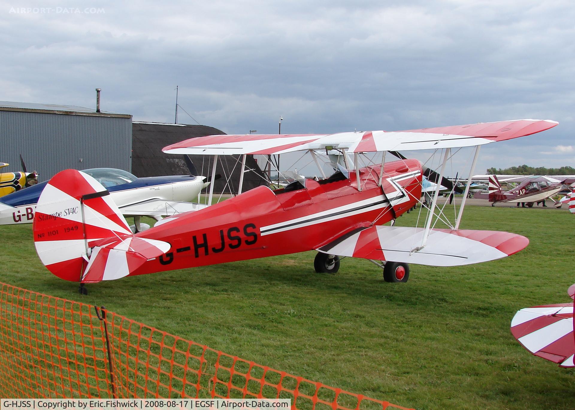 G-HJSS, 1949 Stampe-Vertongen SV-4C C/N 1101, G-HJSS at Conington
