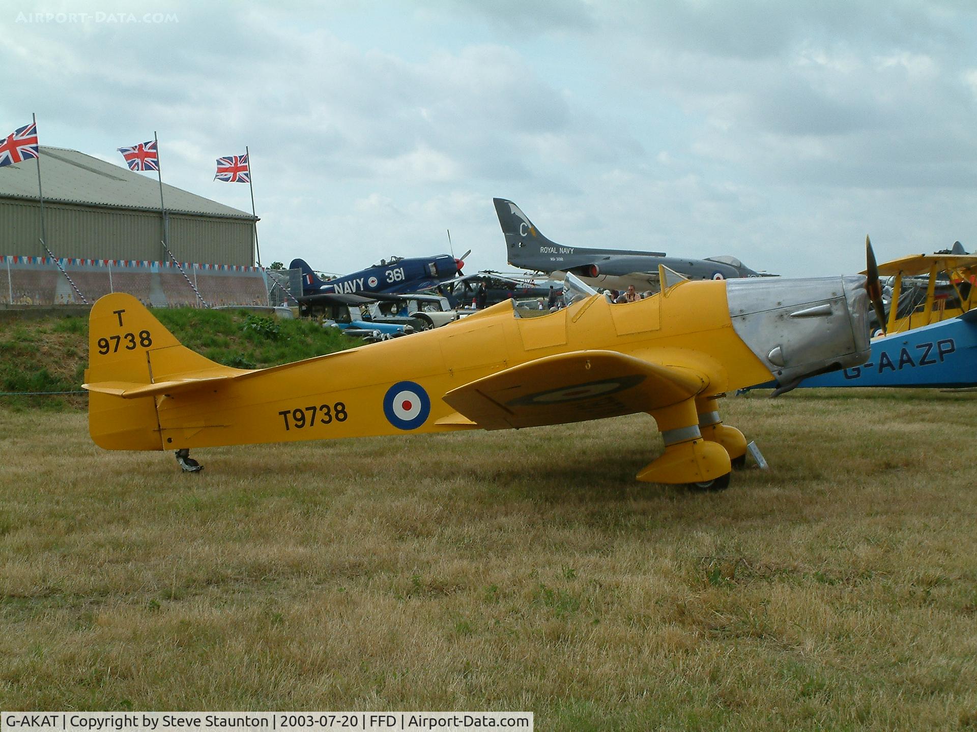 G-AKAT, 1940 Miles M14A Hawk Trainer 3 C/N 2005, Royal International Air Tattoo 2003