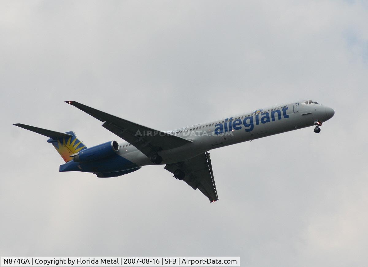 N874GA, 1987 McDonnell Douglas MD-83 (DC-9-83) C/N 49643, Allegiant Air