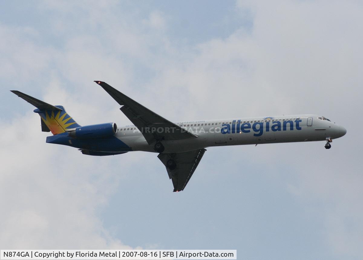 N874GA, 1987 McDonnell Douglas MD-83 (DC-9-83) C/N 49643, Allegiant Air
