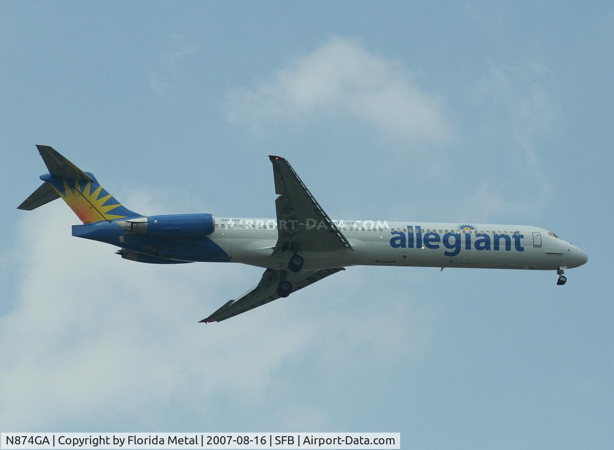 N874GA, 1987 McDonnell Douglas MD-83 (DC-9-83) C/N 49643, Allegiant Air
