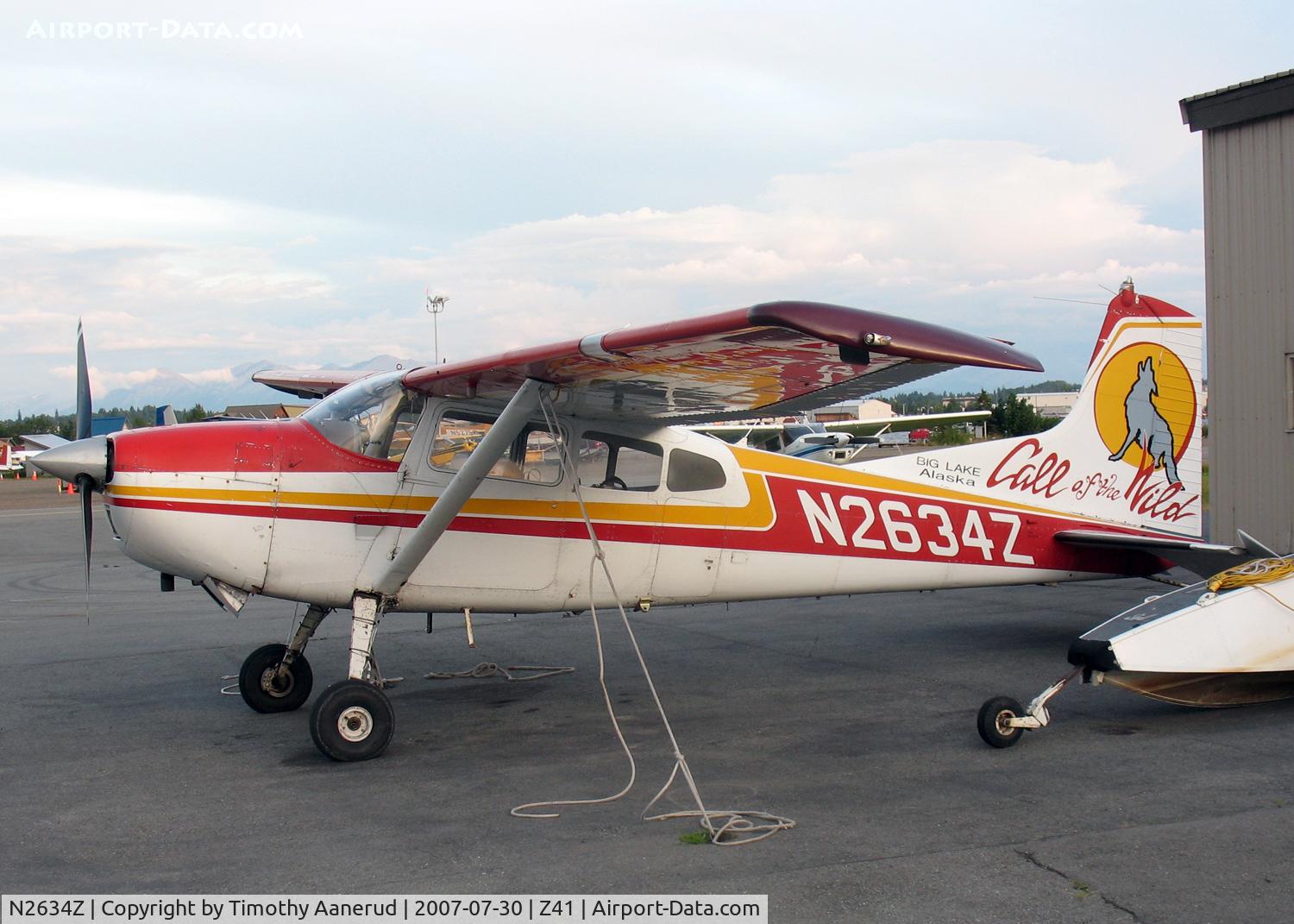 N2634Z, 1963 Cessna 185B Skywagon C/N 185-0634, Parked near Lake Hood