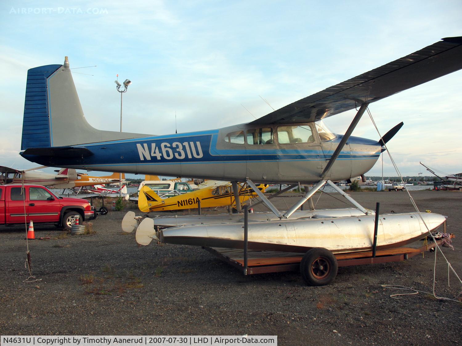 N4631U, 1963 Cessna 180G C/N 18051331, Parked by Lake Hood