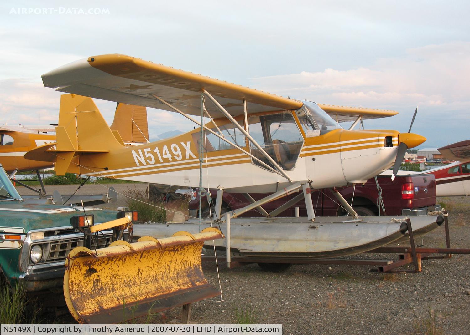 N5149X, 1969 Champion 7GCBC C/N 103, Tied down by Lake Hood