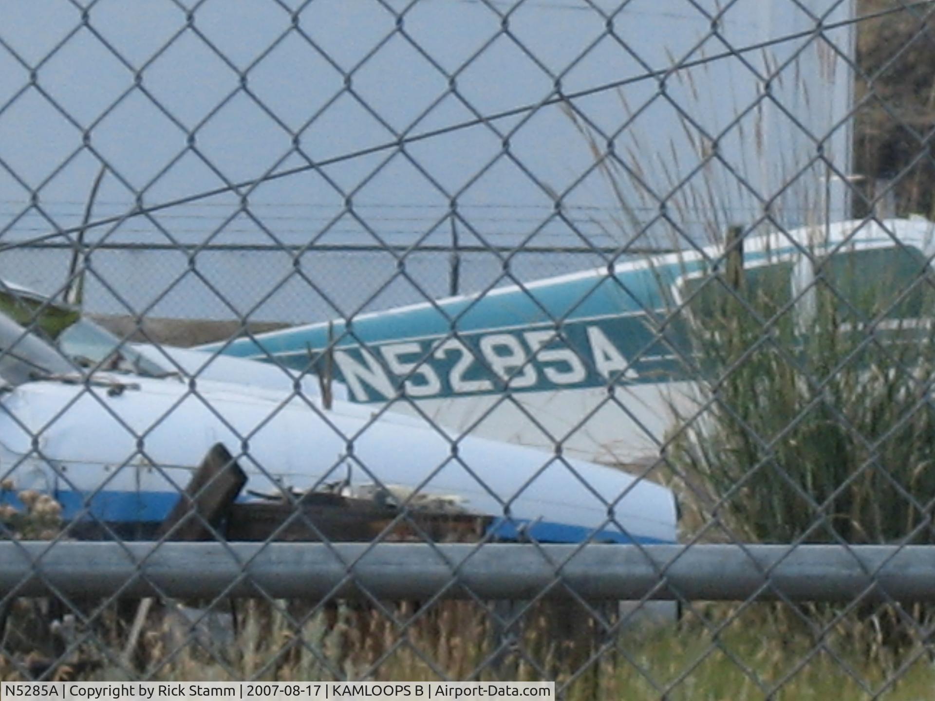 N5285A, 2001 Aerostar International Inc S-60A C/N S60A-3270, Cessna 310 found in Kamloops BC aircraft boneyard