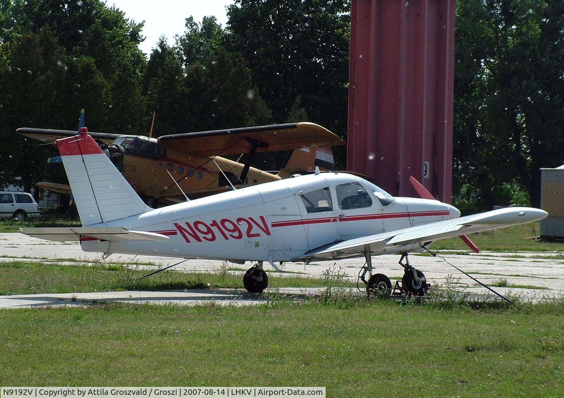 N9192V, 1965 Piper PA-28-180 C/N 28-3268, Hungary LHKV-Kaposujlak Airport
