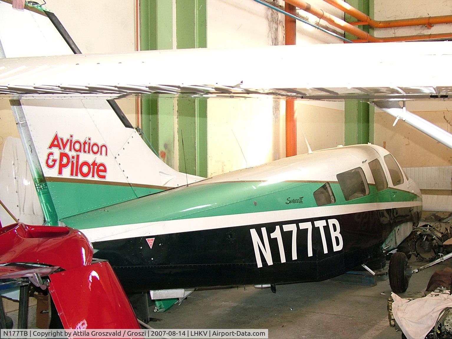 N177TB, Piper PA-34-220T Seneca C/N 34-8133001, Hungary LHKV-Kaposujlak Airport