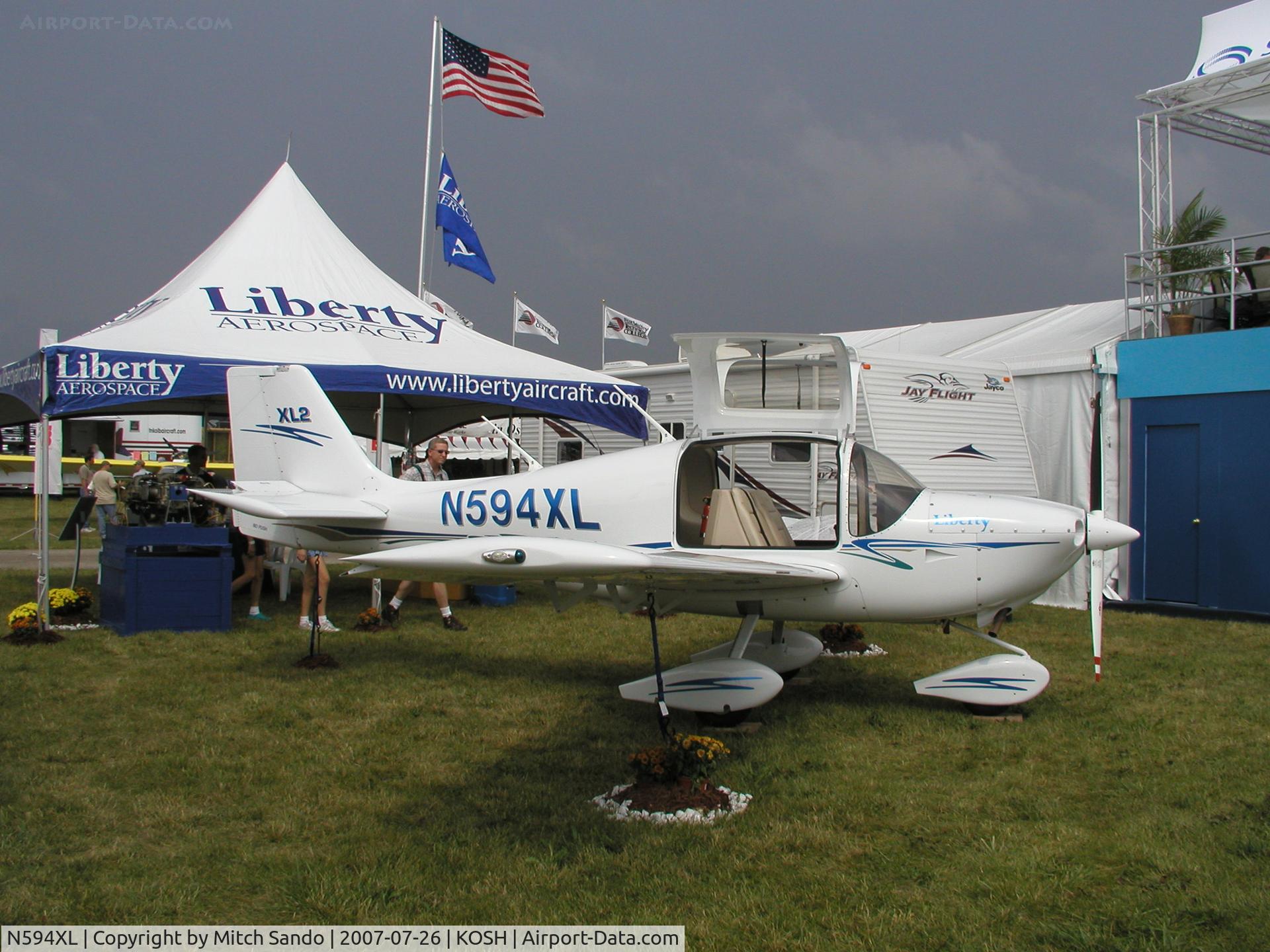 N594XL, 2007 Liberty XL-2 C/N 0064, EAA AirVenture 2007.