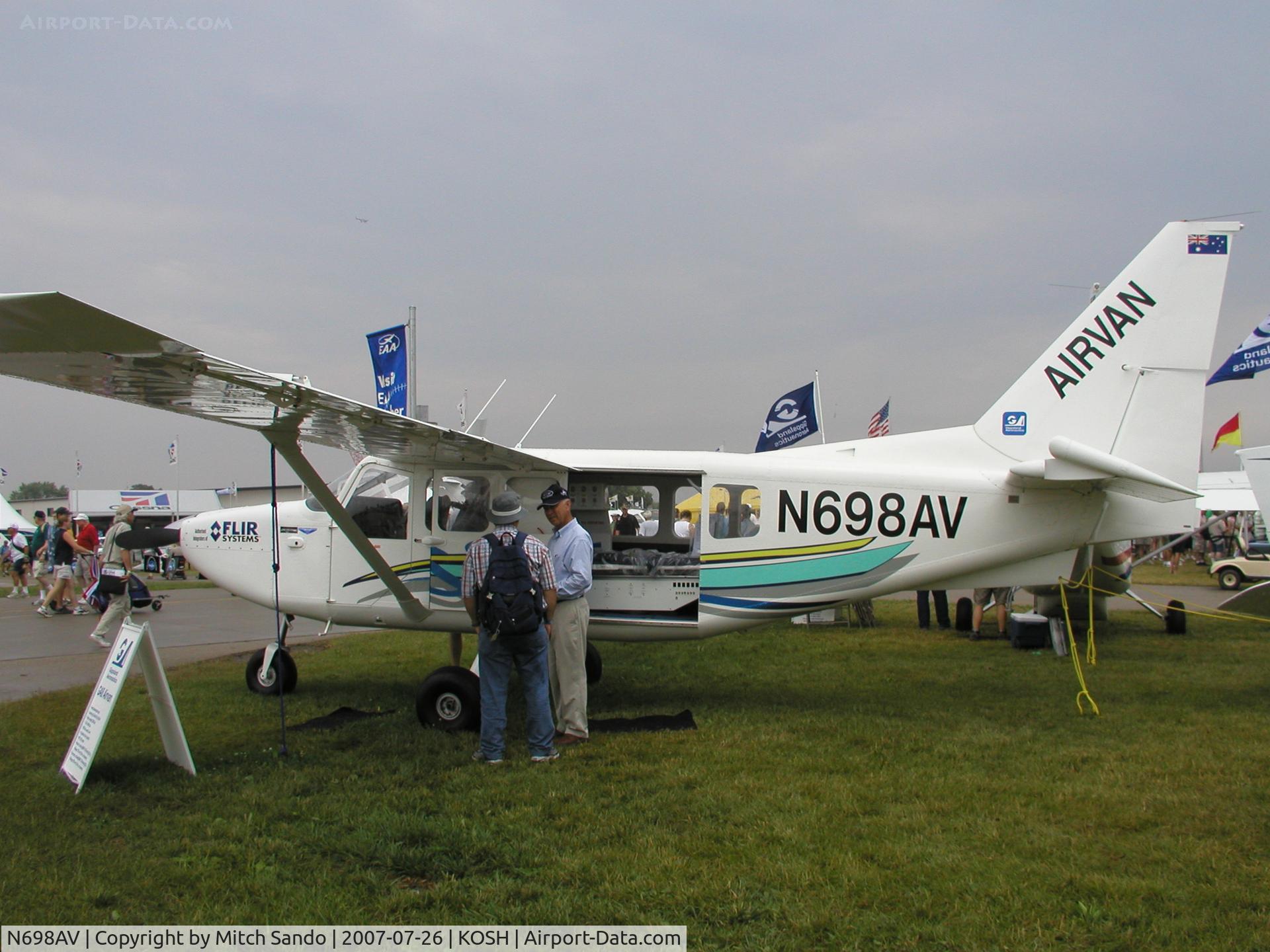 N698AV, 2006 Gippsland GA-8 Airvan C/N GA8-06-098, EAA AirVenture 2007.