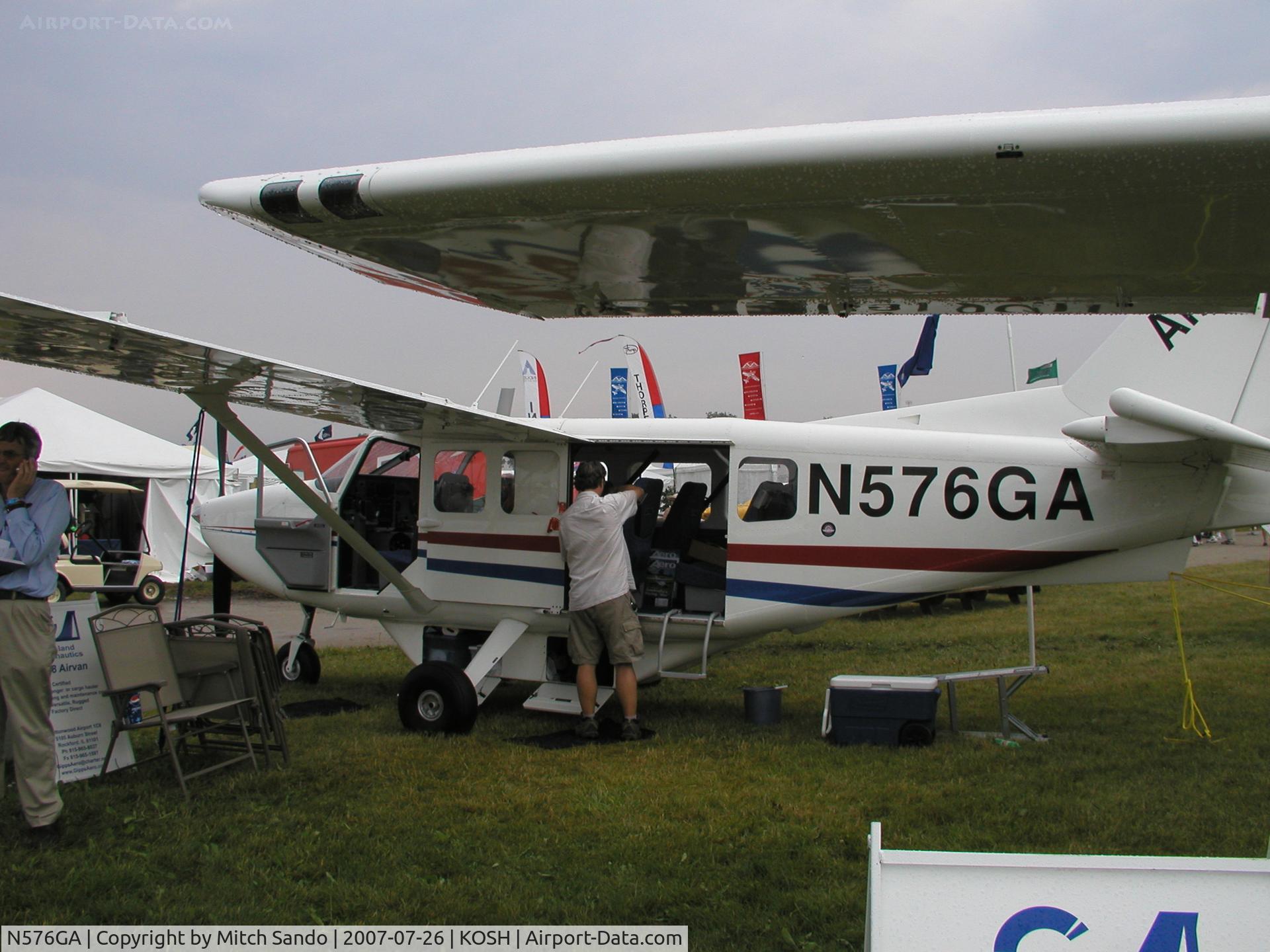 N576GA, 2005 Gippsland GA-8 Airvan C/N GA8-05-076, EAA AirVenture 2007.