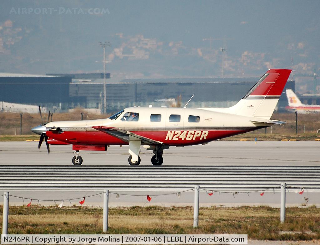 N246PR, 1996 Piper PA-46-350P Malibu Mirage C/N 4636063, Expecting RWY 25L for take off.