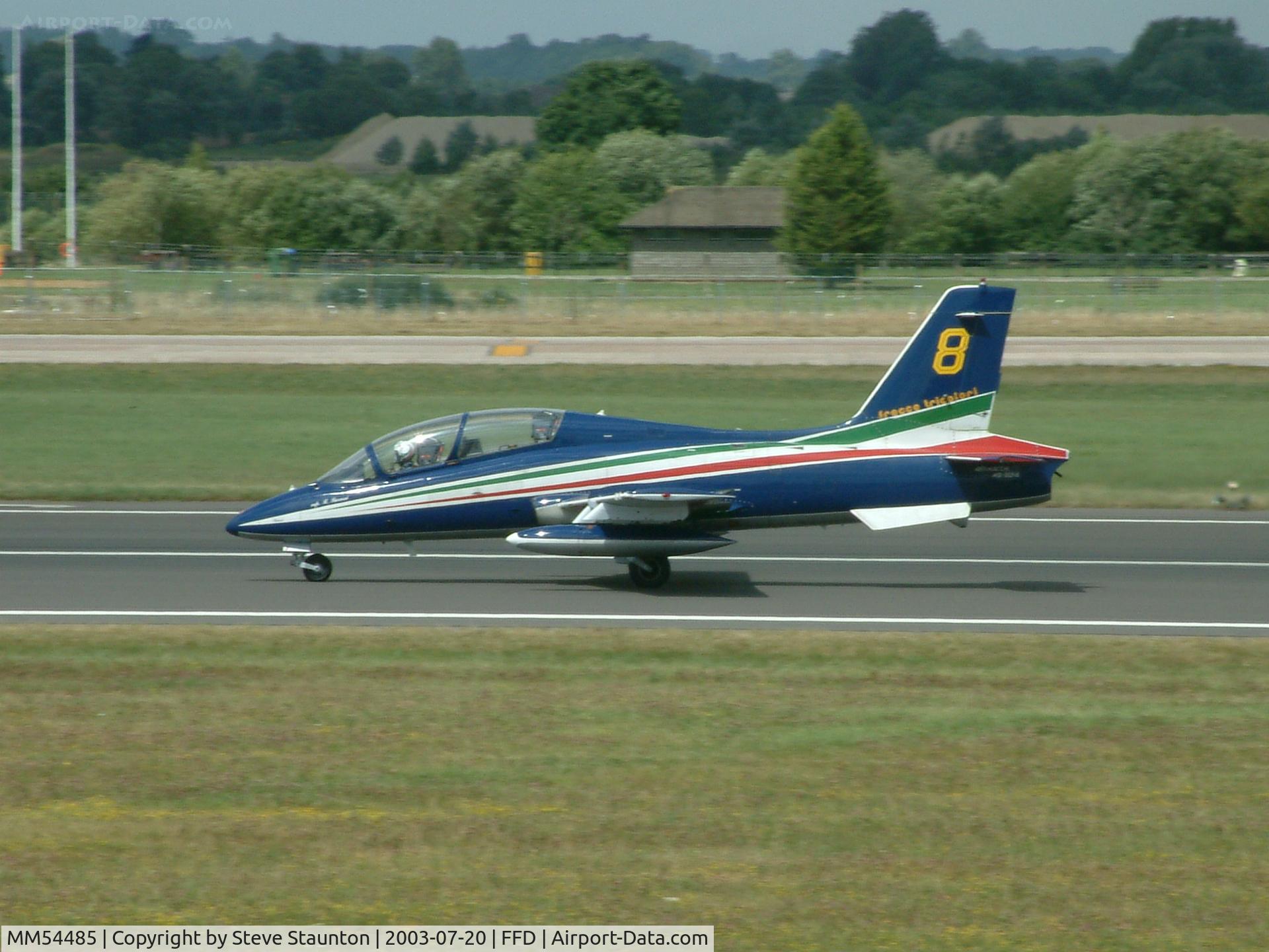 MM54485, Aermacchi MB-339PAN C/N 6682/077/AD014, Royal International Air Tattoo 2003