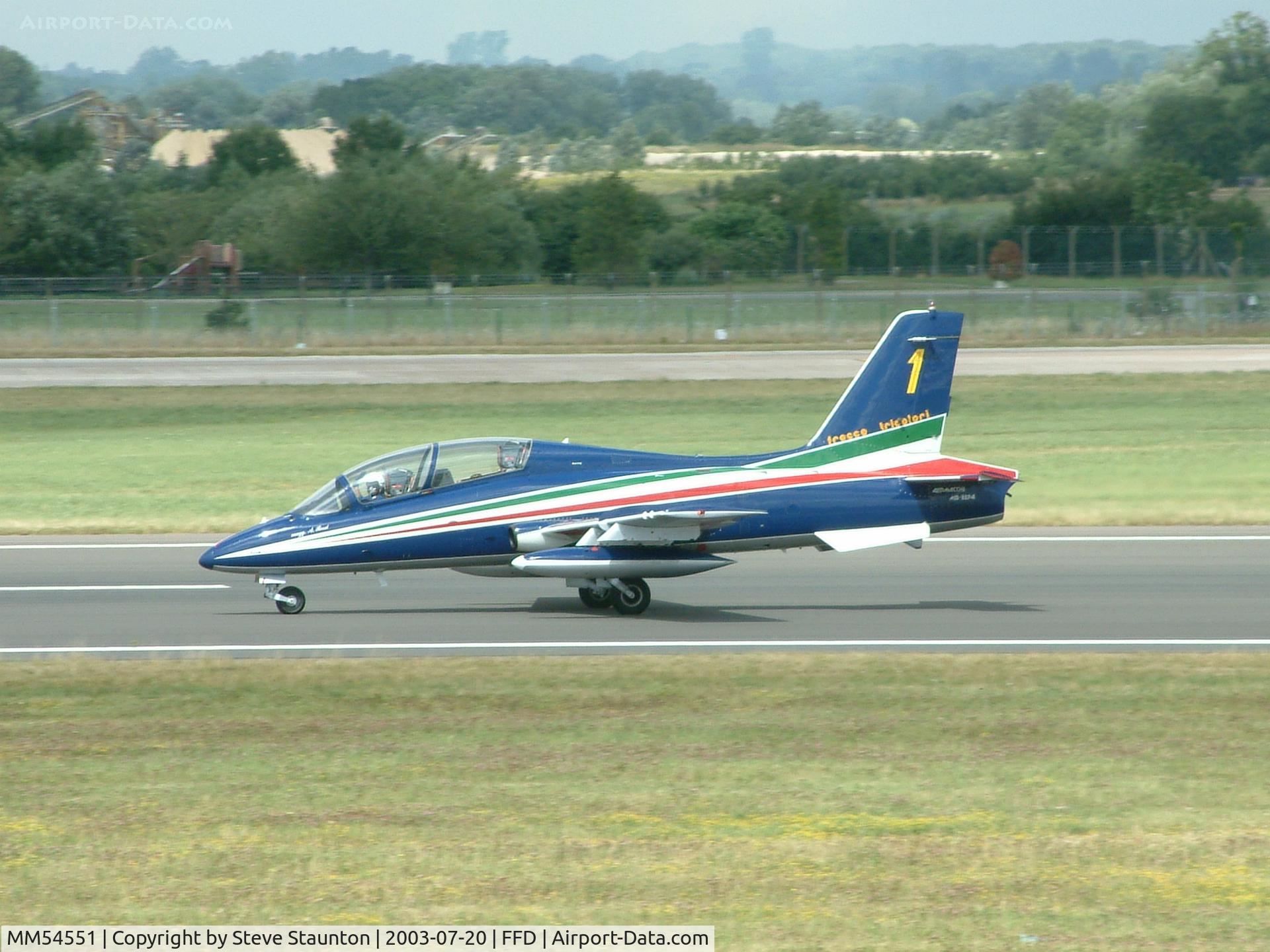 MM54551, Aermacchi MB-339PAN C/N 6772/167/AD018, Royal International Air Tattoo 2003
