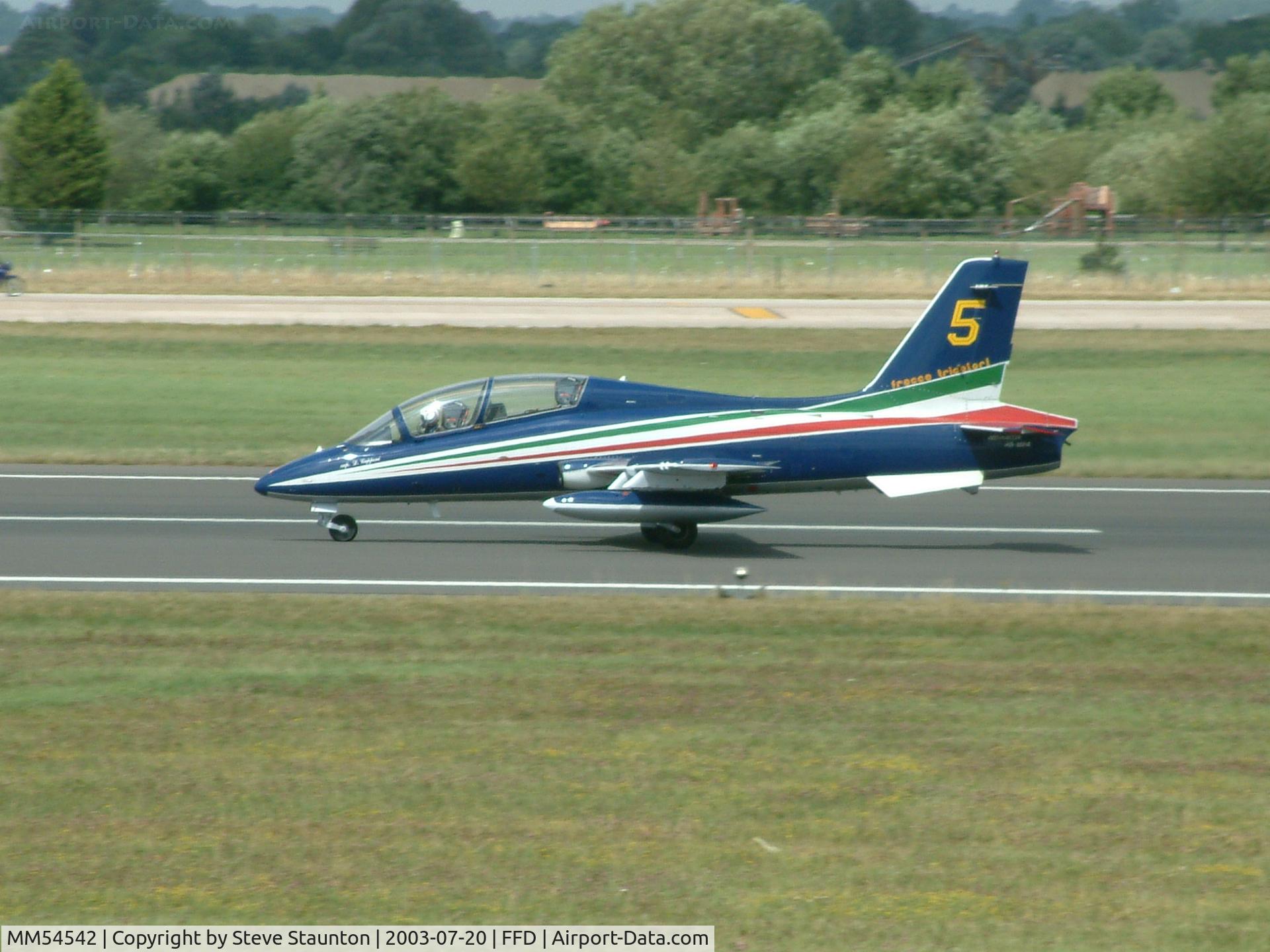 MM54542, Aermacchi MB-339A C/N 6763/158/AA074, Royal International Air Tattoo 2003