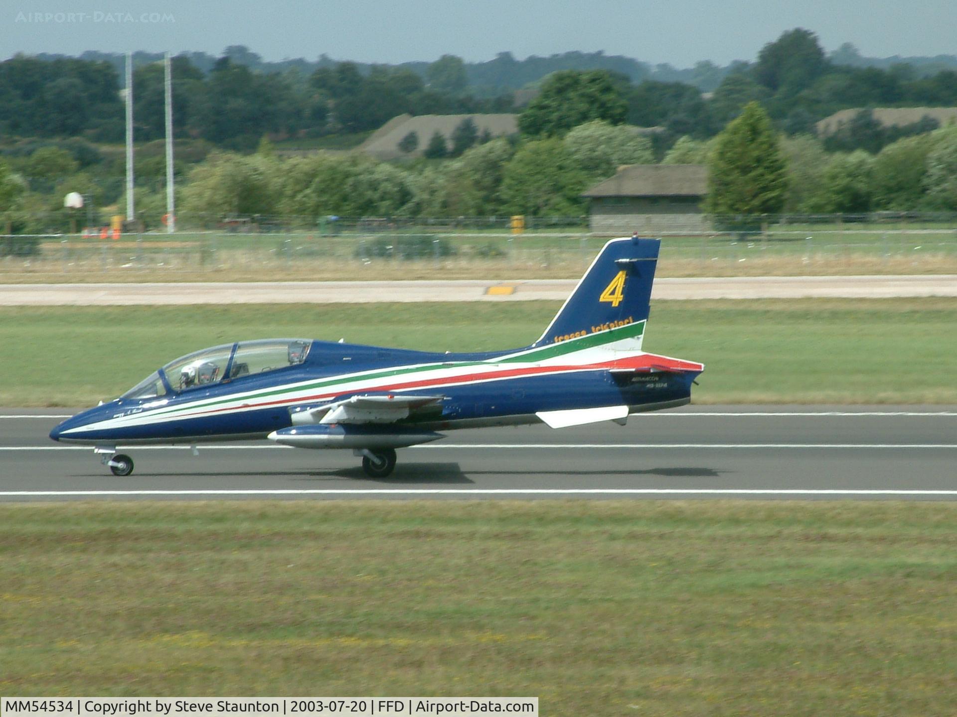 MM54534, Aermacchi MB-339PAN C/N 6741/136/AA068, Royal International Air Tattoo 2003