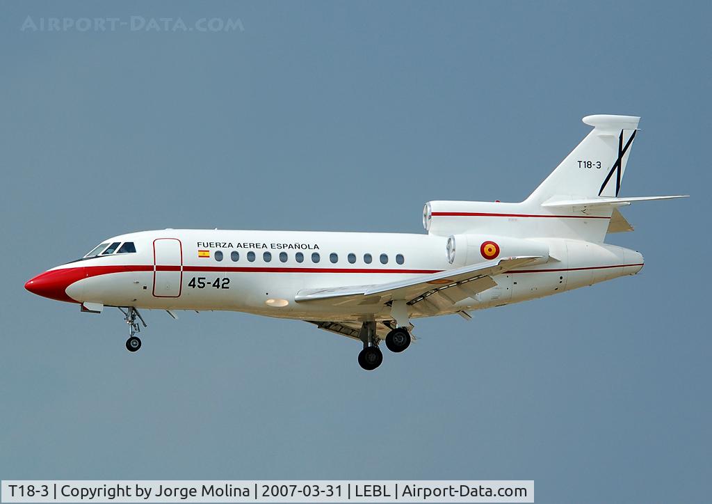 T18-3, 1989 Dassault Falcon 900B C/N 077, 45Âº Grupo (Spanish AF)