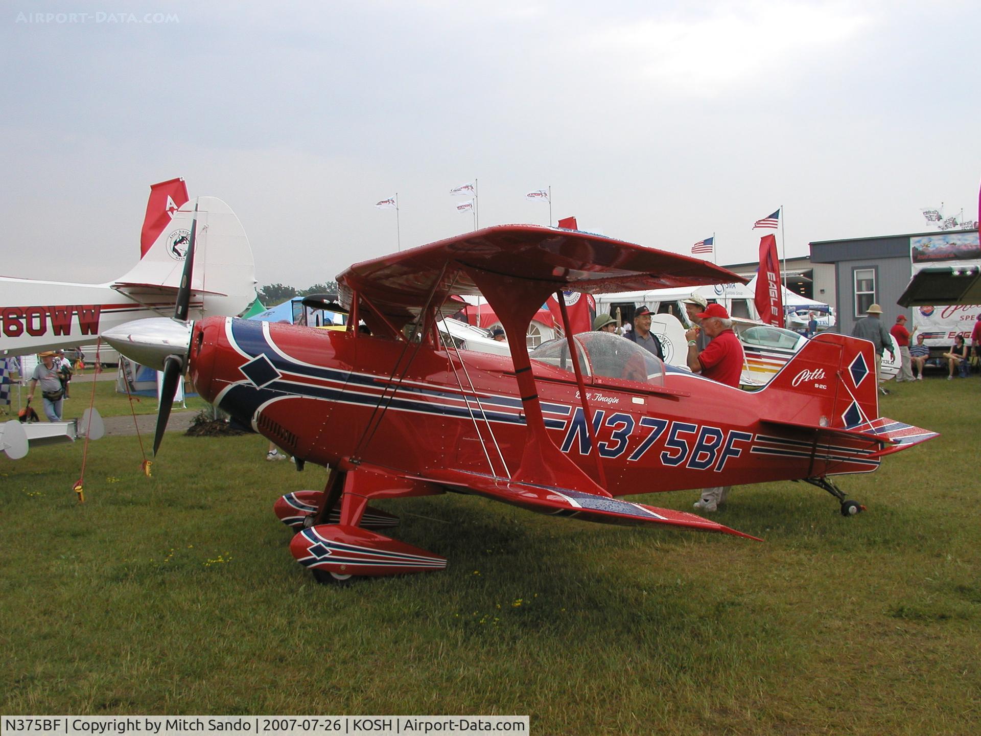 N375BF, 2005 Aviat Pitts S-2C Special C/N 6071, EAA AirVenture 2007.