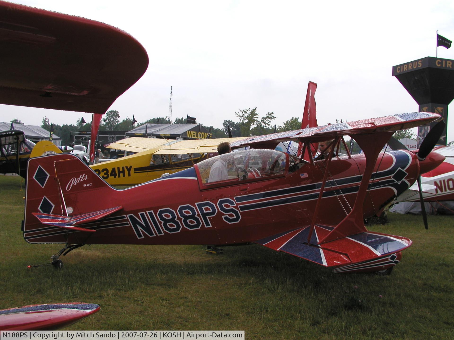 N188PS, 2006 Aviat Pitts S-2C Special C/N 6074, EAA AirVenture 2007.