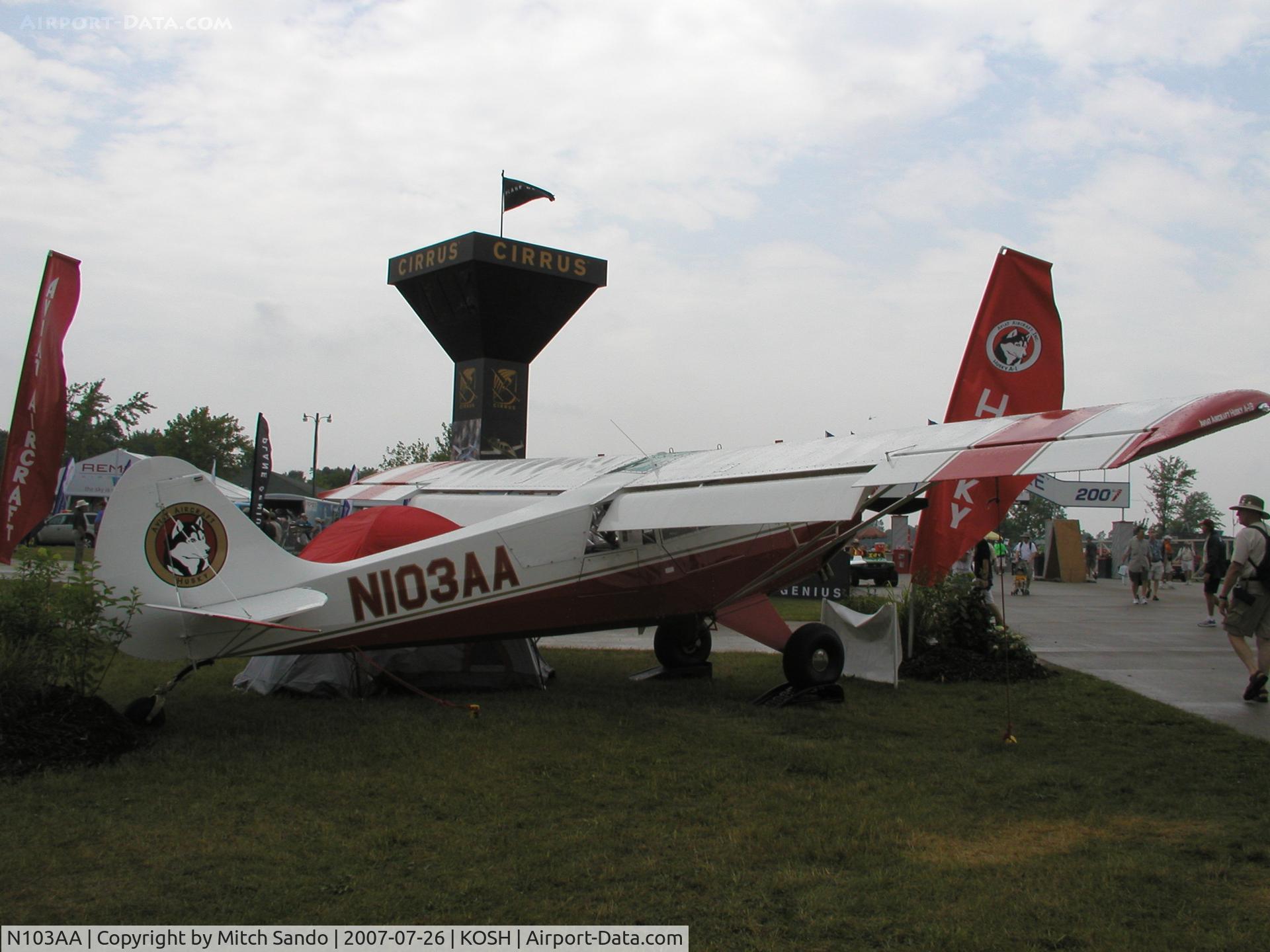 N103AA, 2007 Aviat A-1B Husky C/N 2411, EAA AirVenture 2007.