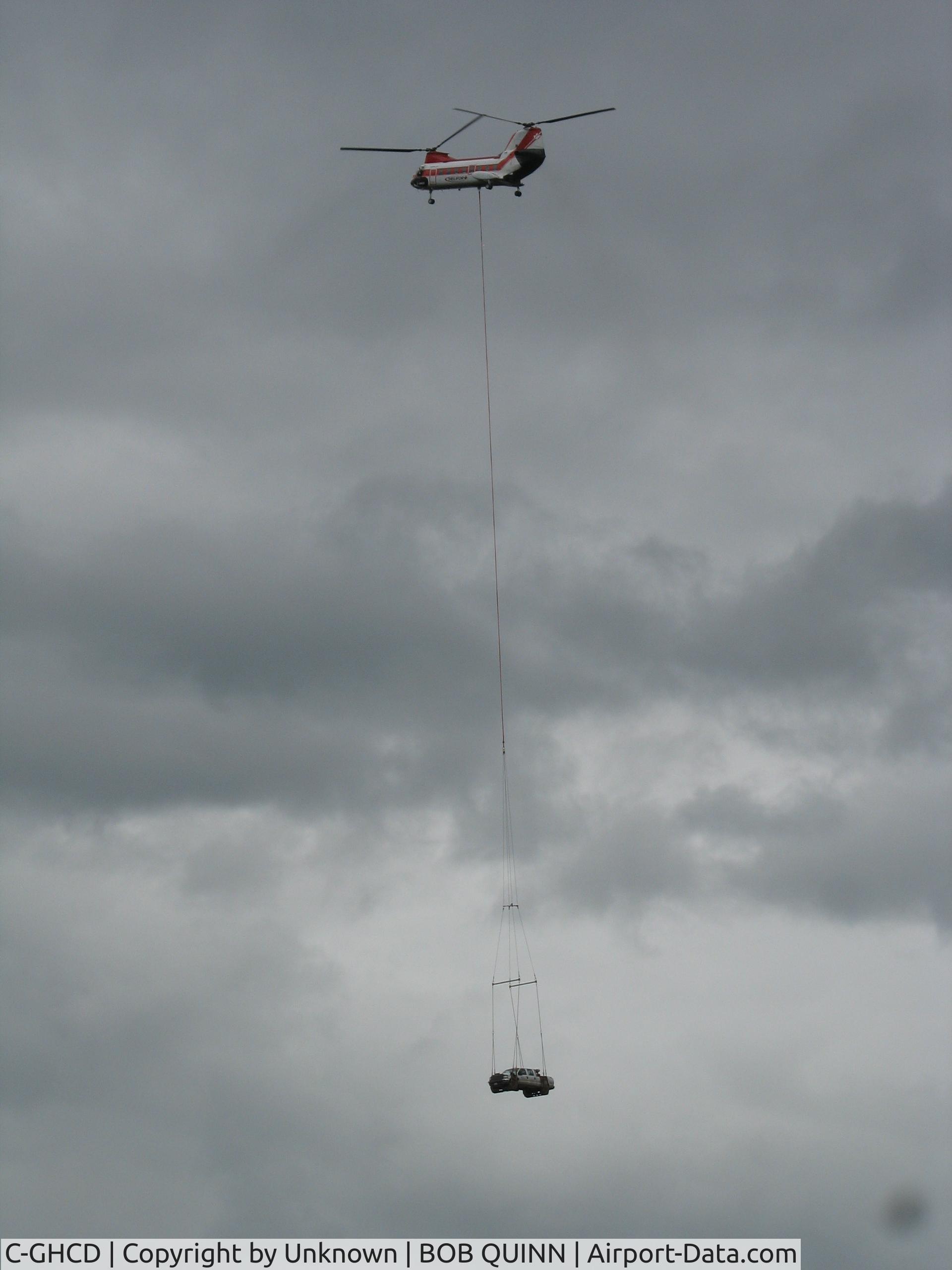 C-GHCD, 1964 Boeing Vertol 107-II C/N 101, Flying a truck