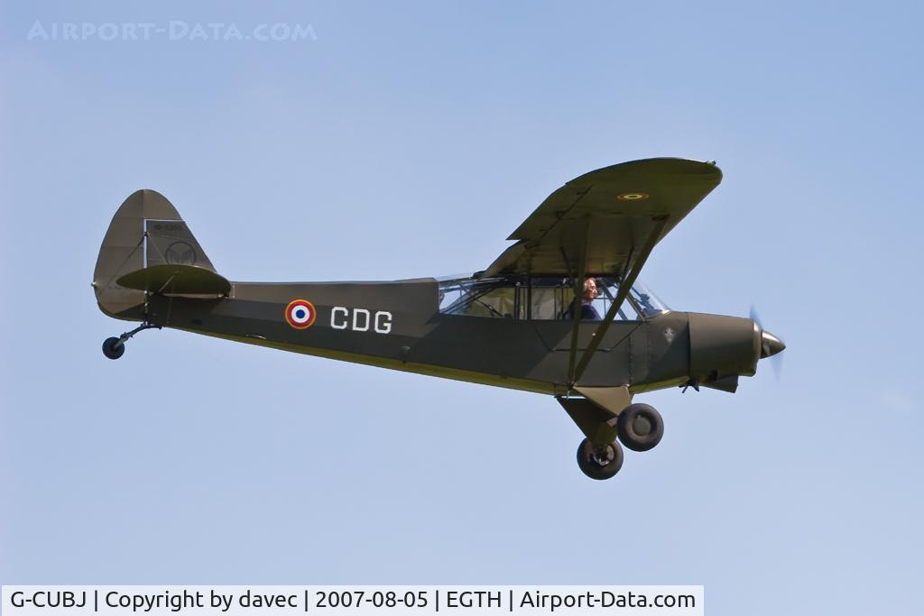 G-CUBJ, 1956 Piper L-18C Super Cub (PA-18-95) C/N 18-5395, On display at Shuttleworth Military pageant Aug 07
