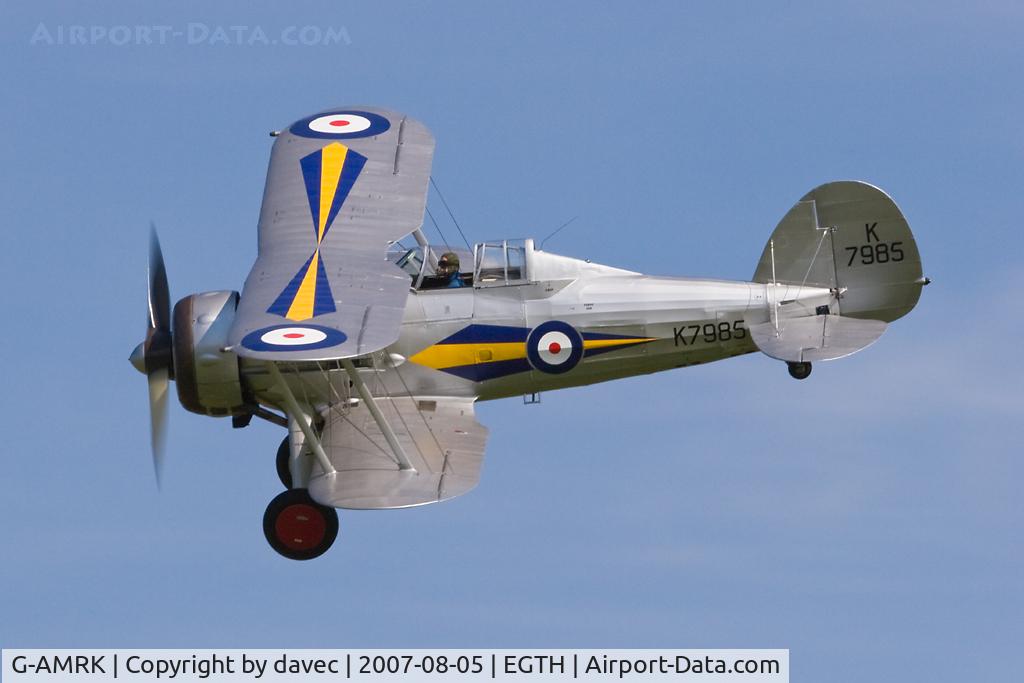 G-AMRK, 1937 Gloster Gladiator Mk1 C/N [L8032], On display at Shuttleworth Military pageant Aug 07