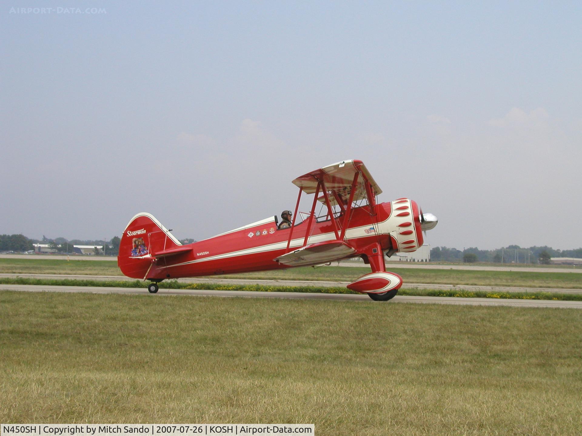 N450SH, 1943 Boeing B75N1 C/N 75-8004, EAA AirVenture 2007.