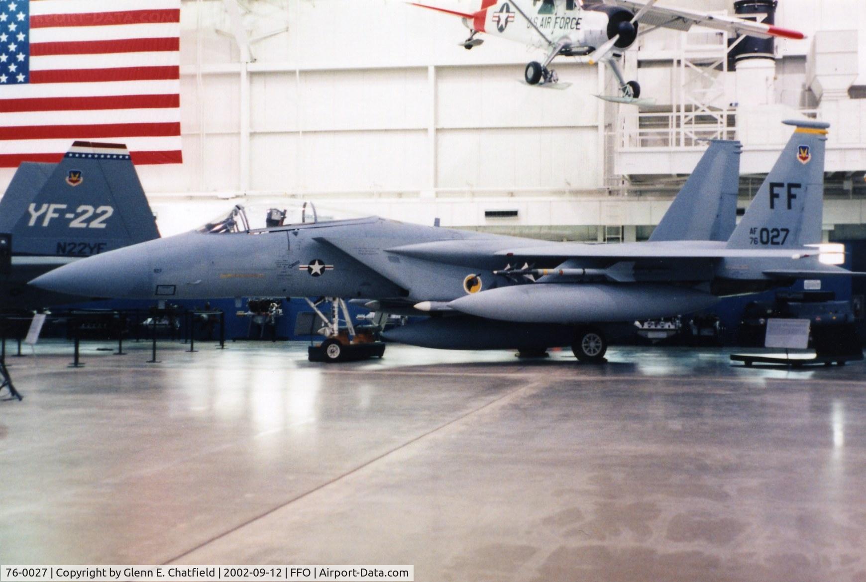 76-0027, 1976 McDonnell Douglas F-15A Eagle C/N 0207/A179, F-15A at the National Museum of the U.S. Air Force