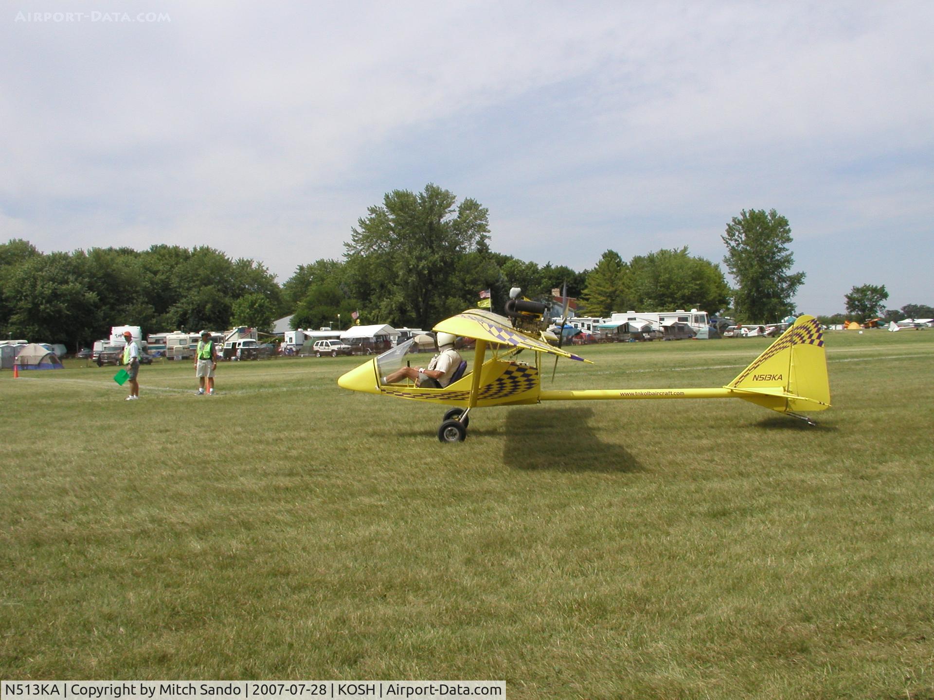 N513KA, 1999 Kolb Firestar C/N FS99-001, EAA AirVenture 2007.