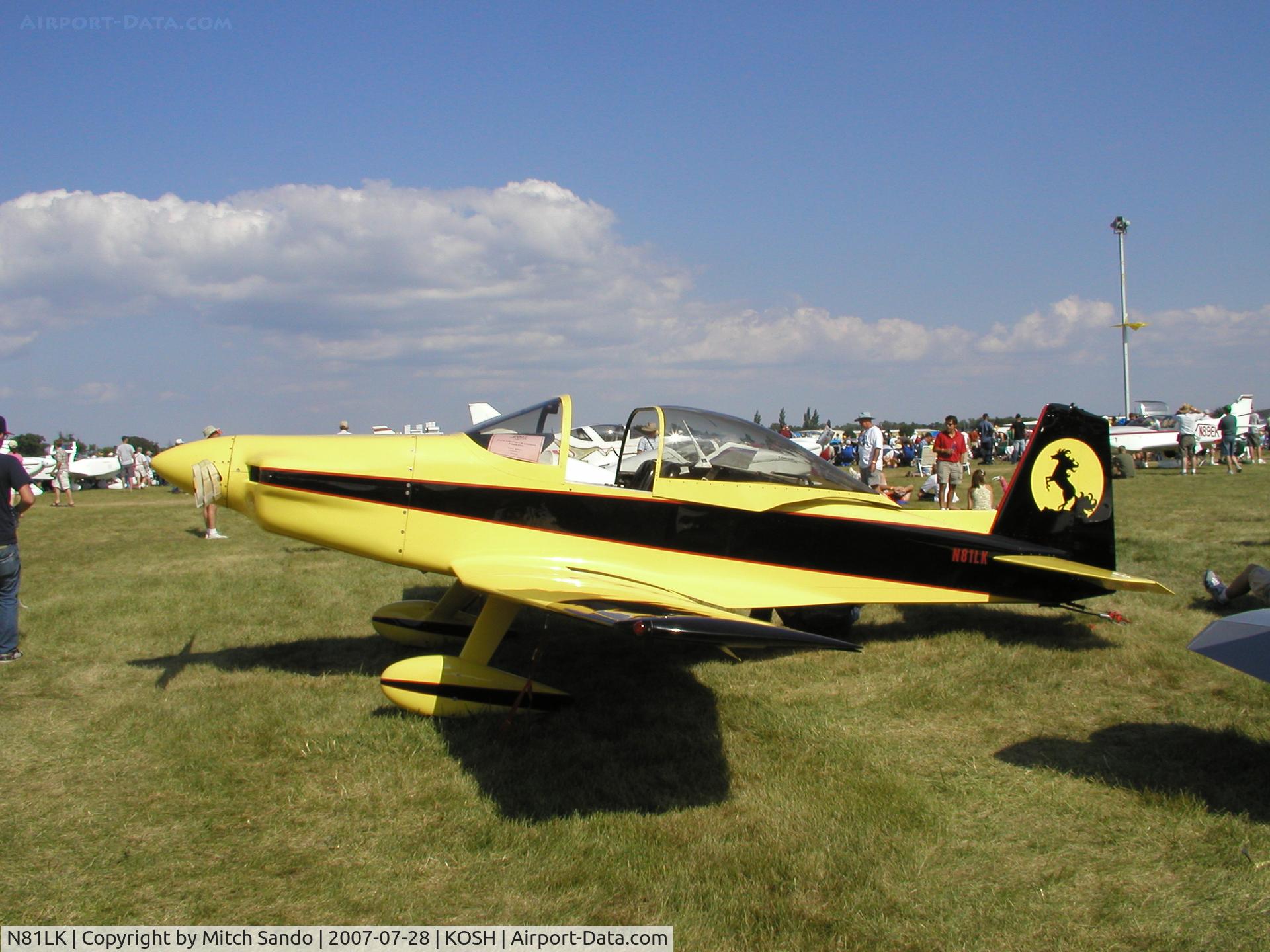 N81LK, 1981 Bushby Mustang II C/N MII-579, EAA AirVenture 2007.