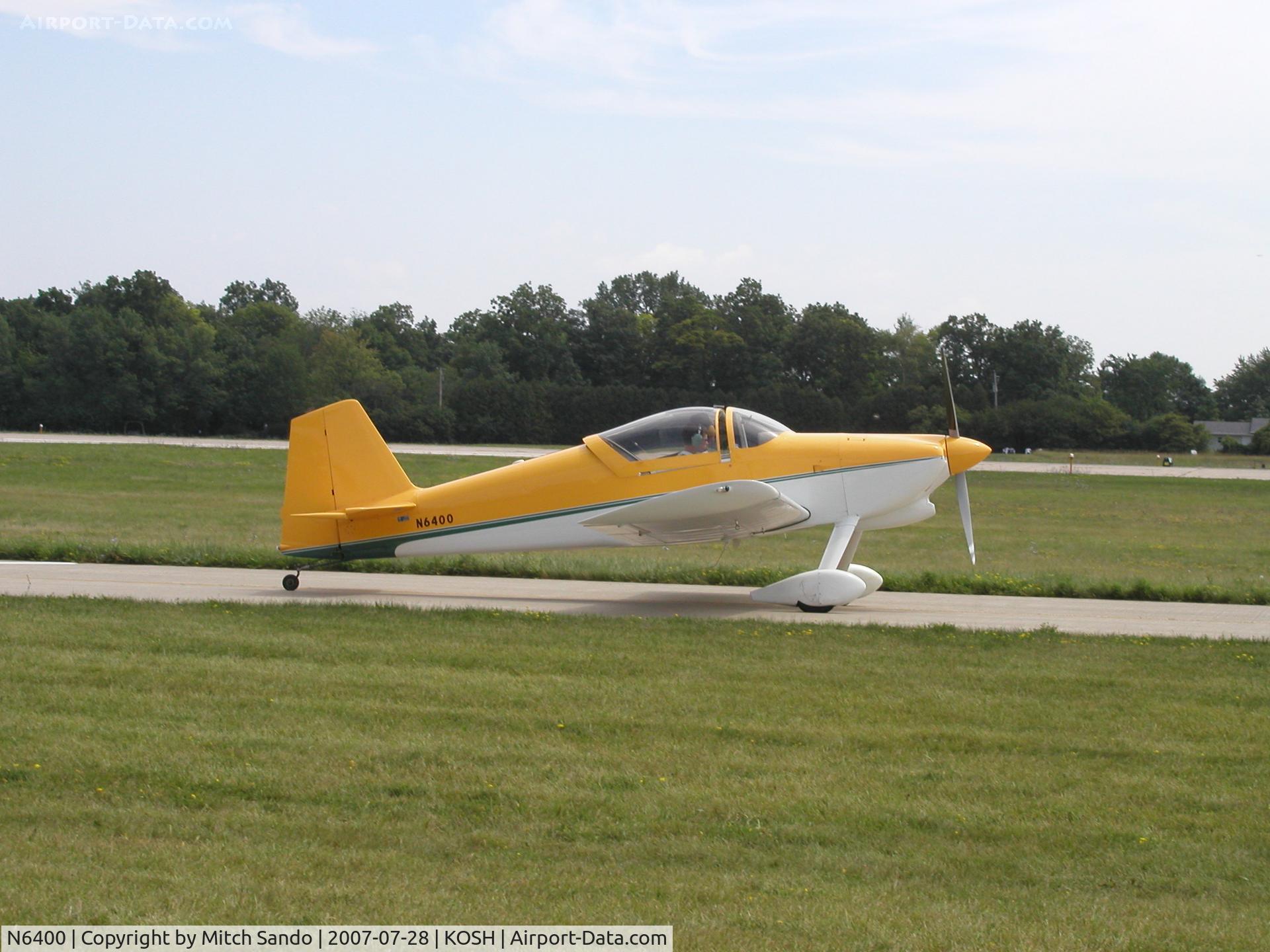 N6400, 1999 Vans RV-6 C/N 23940, EAA AirVenture 2007.