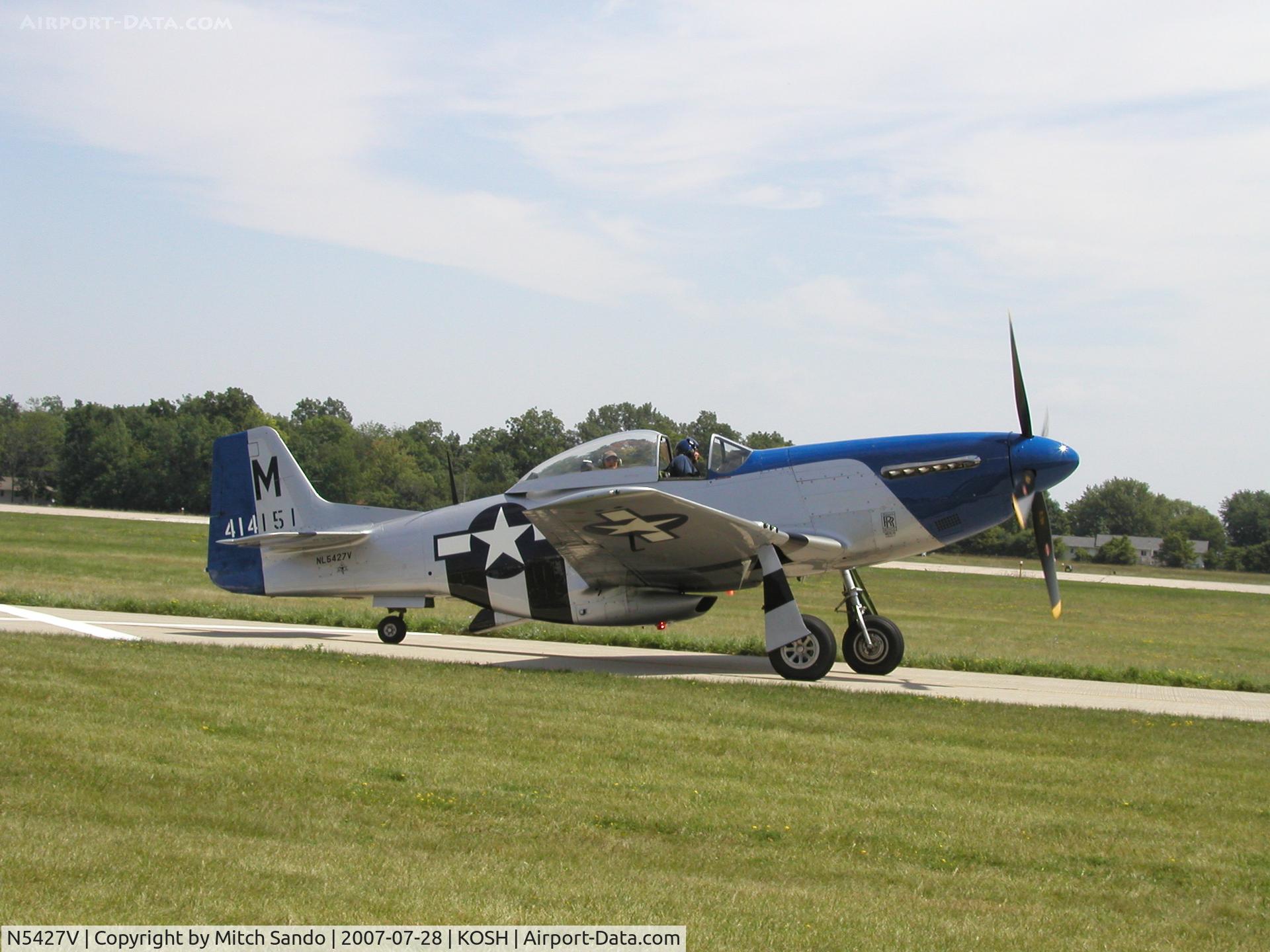N5427V, 1944 North American F-51D Mustang C/N 44-72942, EAA AirVenture 2007.