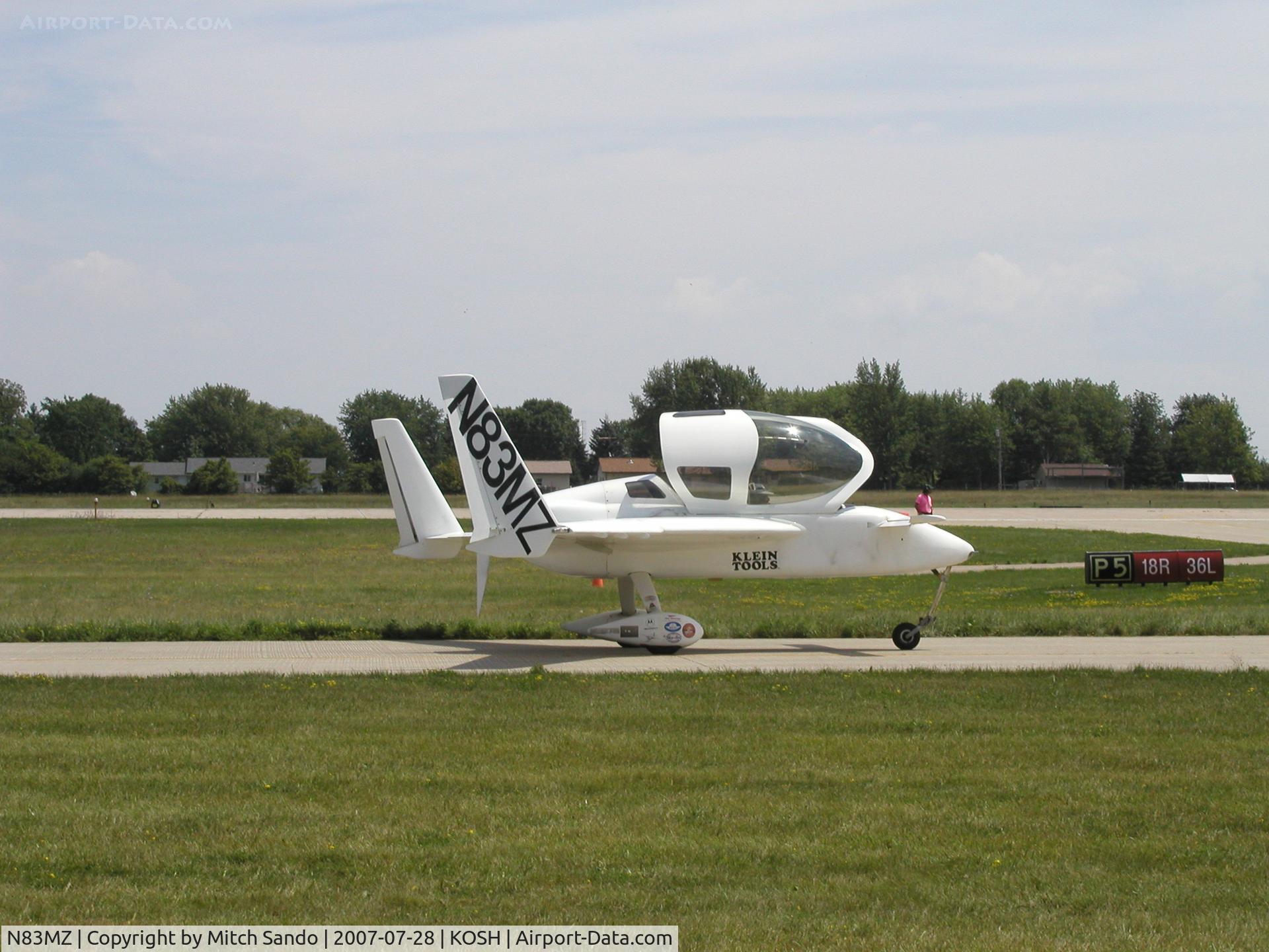 N83MZ, 2002 Co-Z Cozy Mark IV C/N 386, EAA AirVenture 2007.