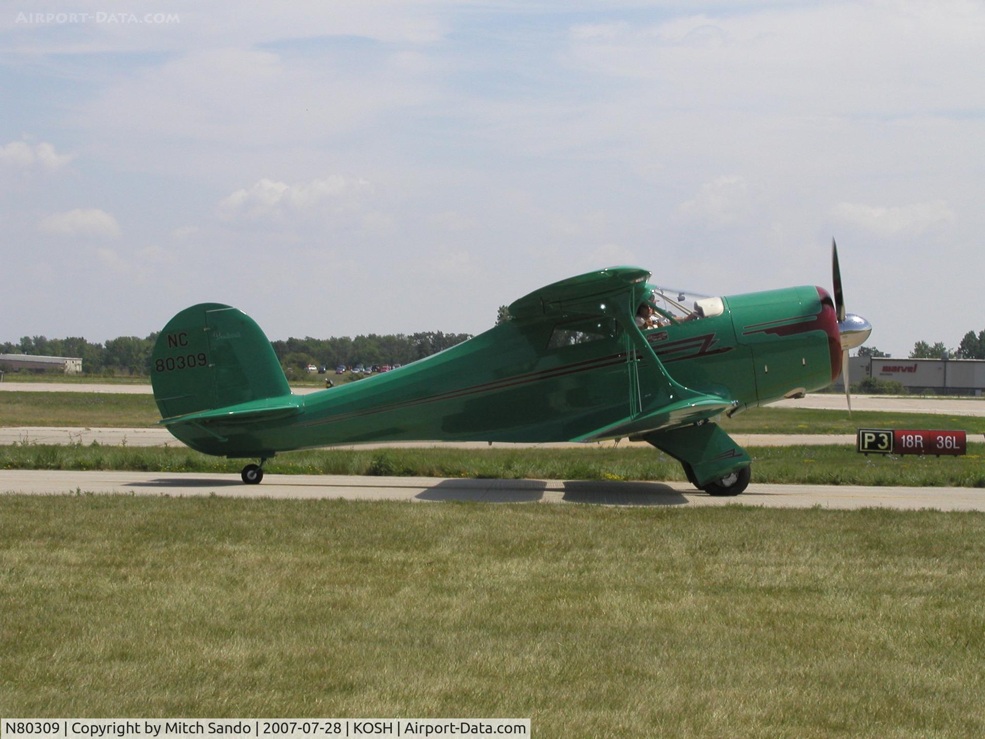 N80309, 1946 Beech G17S C/N B-8, EAA AirVenture 2007.