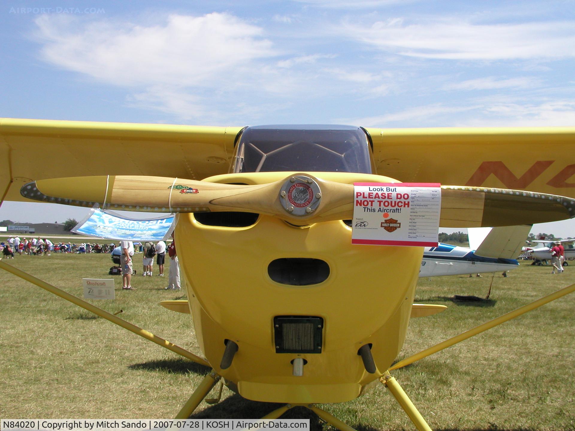 N84020, 1946 Aeronca 7AC Champion C/N 7AC-2707, EAA AirVenture 2007.