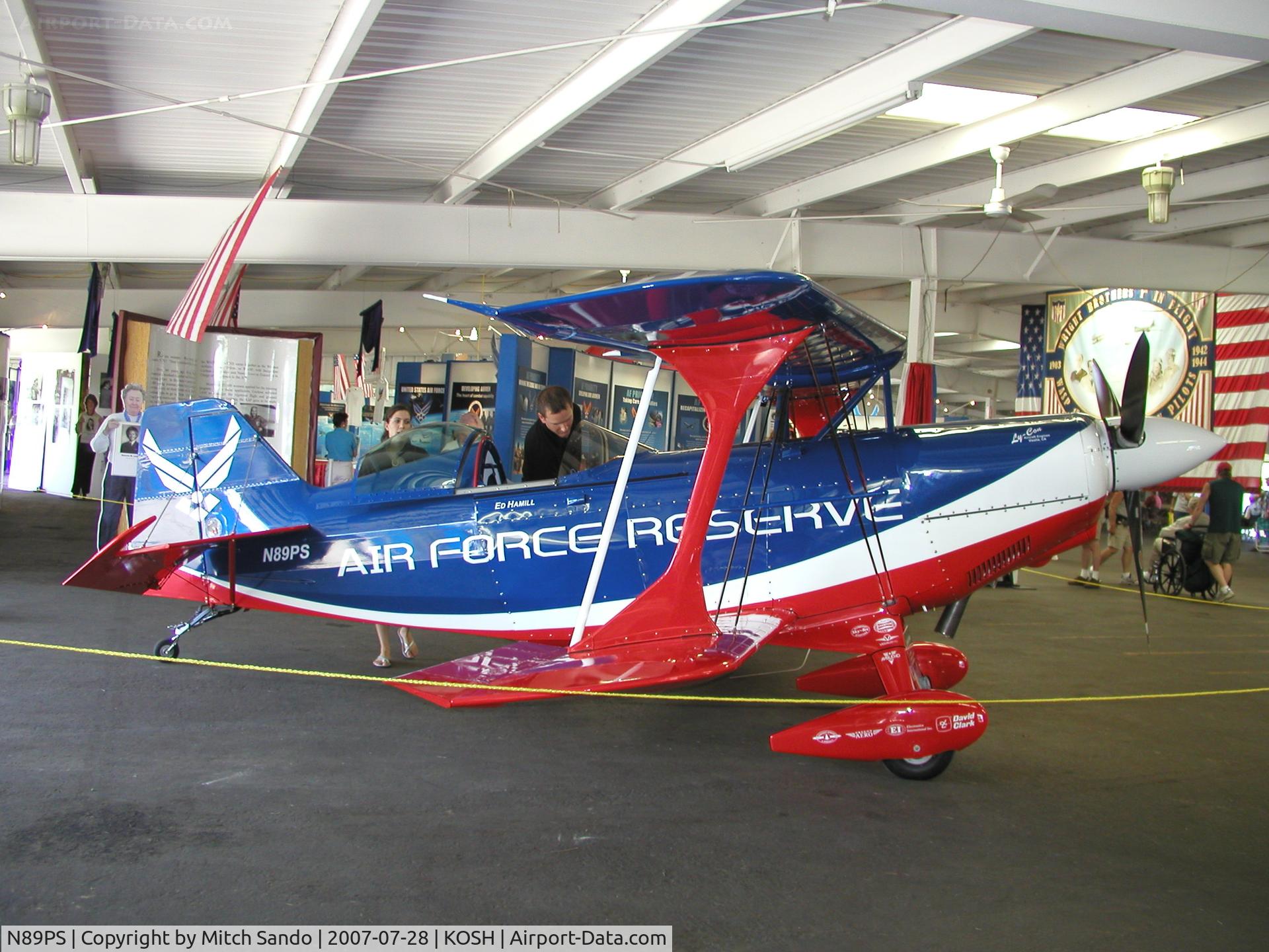 N89PS, 1998 Aviat Pitts S-2C Special C/N 6013, EAA AirVenture 2007.