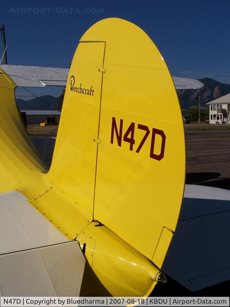 N47D, 1939 Beech D-17R C/N 289, Parked for Display at open house.
