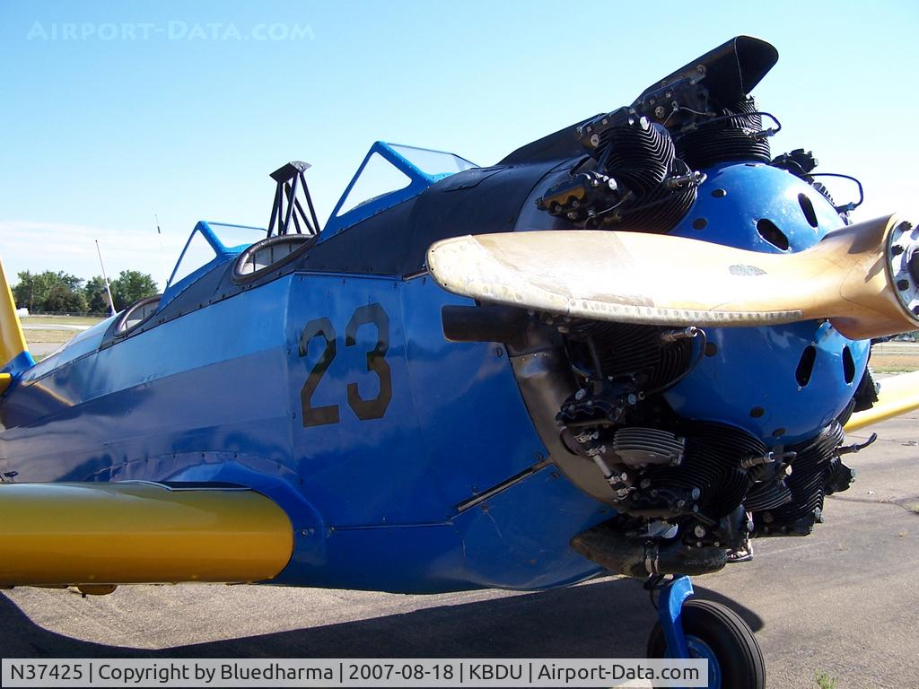 N37425, Fairchild (Aeronca) PT-23A Cornell C/N 4043AE, Parked for display at Boulder open house