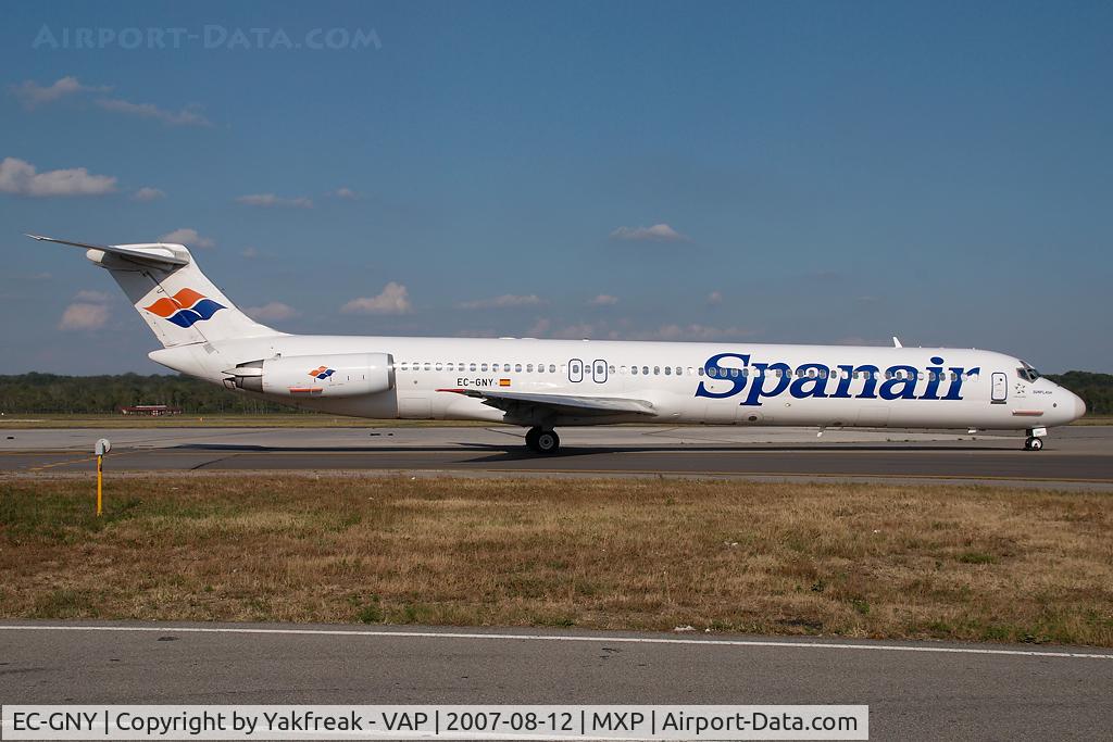 EC-GNY, 1986 McDonnell Douglas MD-83 (DC-9-83) C/N 49396, Spanair MD80