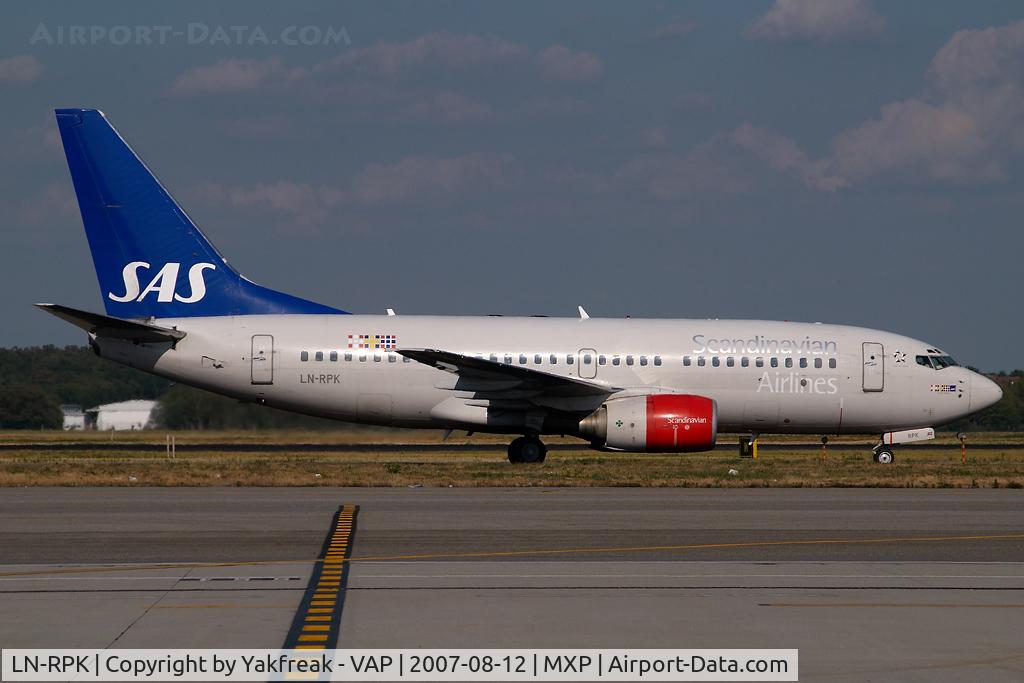 LN-RPK, 2000 Boeing 737-783 C/N 28317, SAS Boeing 737-700