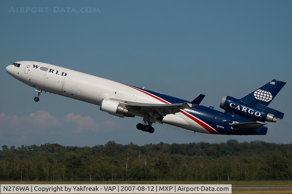 N276WA, 1995 McDonnell Douglas MD-11F C/N 48632, World Airways MD11