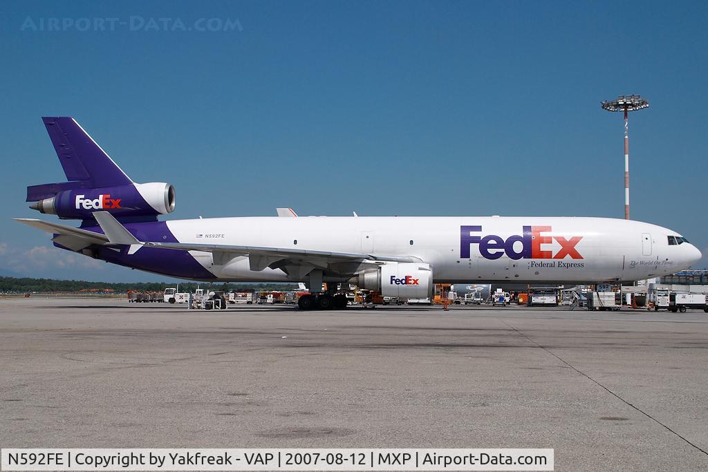 N592FE, 1992 McDonnell Douglas MD-11F C/N 48550, Fedex MD11