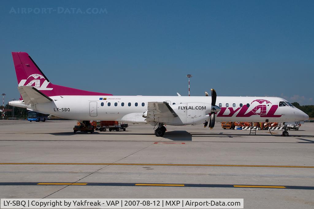 LY-SBQ, 1993 Saab 2000 C/N 2000-007, Lithuanian Airlines Saab 2000