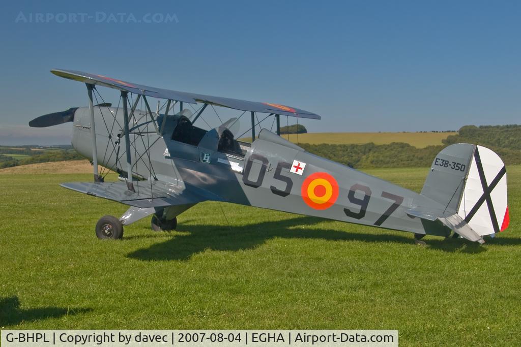 G-BHPL, 1951 CASA 1-131E Jungmann C/N 1058, At the Jungmann fly-in, Compton Abbas (UK) Aug 4th 2007