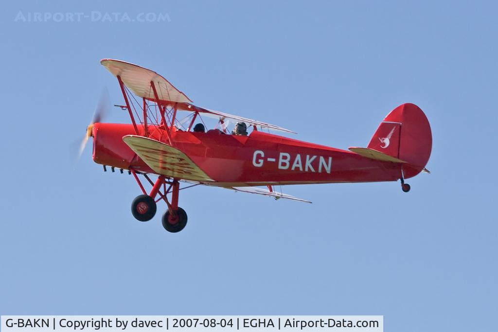 G-BAKN, 1946 Stampe-Vertongen SV-4C C/N 348, Fly by at Compton Abbas on a rare sunny August day in 2007
