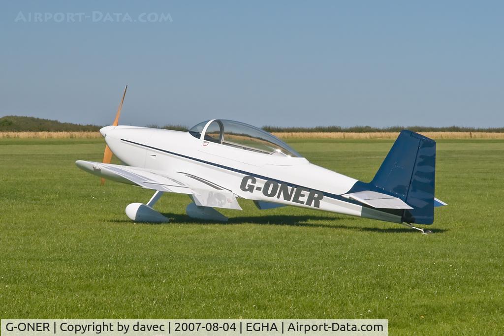 G-ONER, 2002 Vans RV-8 C/N 80563, At Compton Abbas