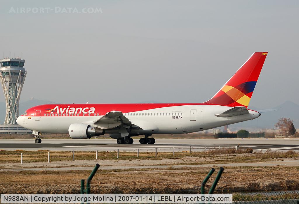 N988AN, 1990 Boeing 767-284 C/N 24742, Expecting the order for take off RWY 25L, with 