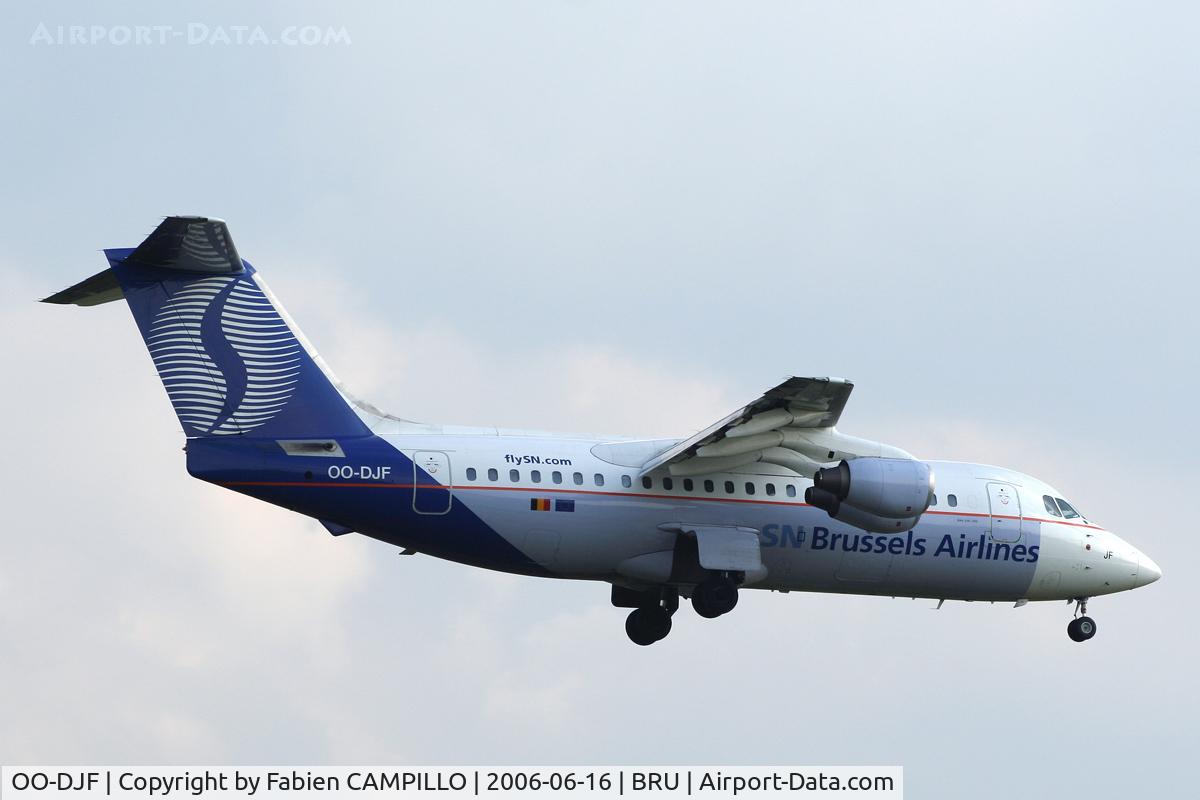 OO-DJF, 1990 British Aerospace BAe.146-200 C/N E2167, Brussels Airlines