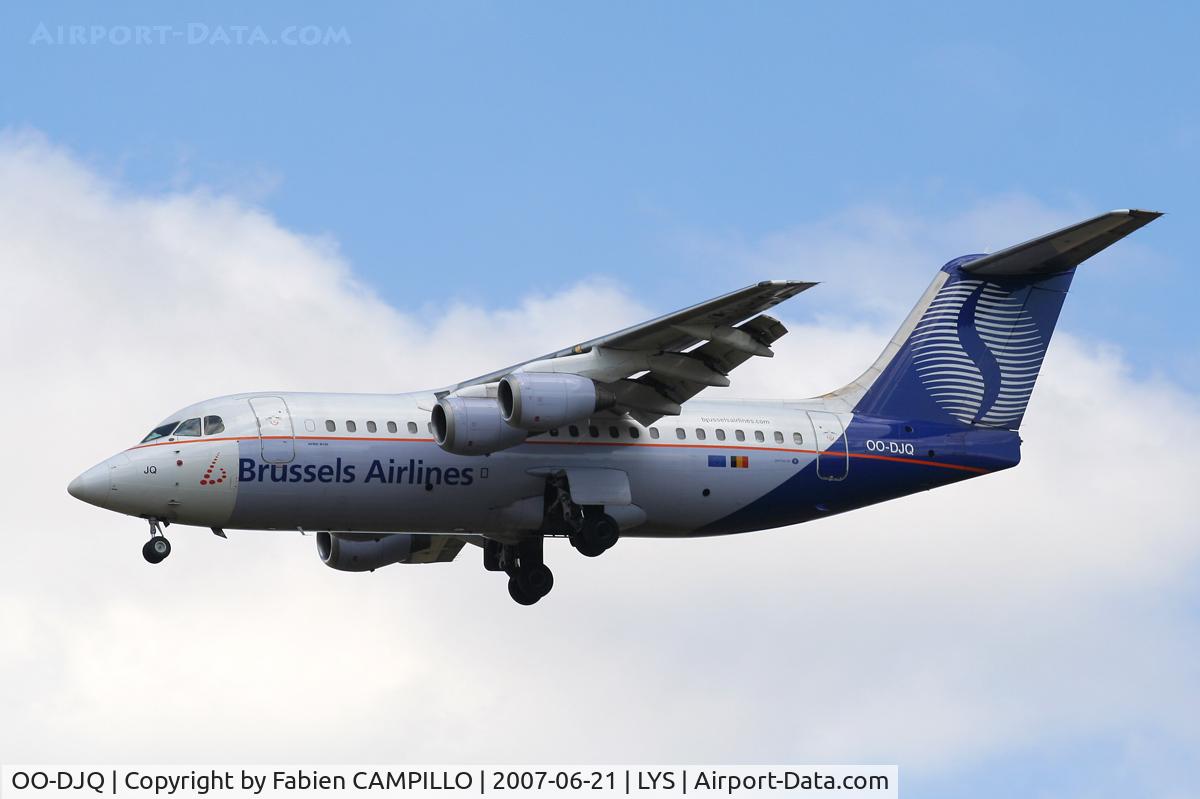 OO-DJQ, 1996 British Aerospace Avro 146-RJ85 C/N E.2289, Brussels Airlines