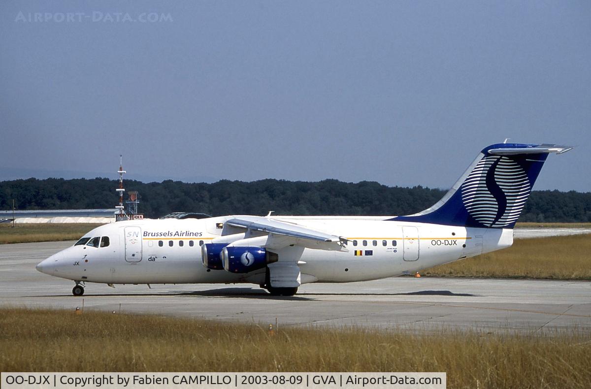 OO-DJX, 1996 British Aerospace Avro 146-RJ85 C/N E.2297, Brussels Airlines